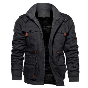 TACVASEN Men's Jacket-Casual Winter Cotton Military Jacket