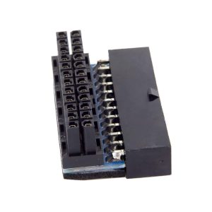 Cablecc ATX 24Pin Female to 24pin Male 90 Degree Power Adap