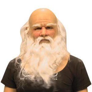 Christmas Old Man Masks Santa Claus Beard Cover Funny Latex