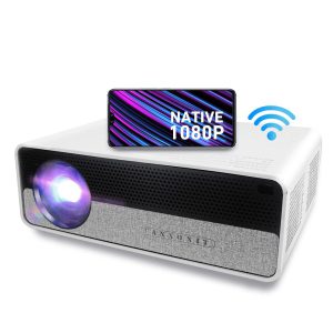ANXONIT Native 1080P Projector, 500 ANSI Lumens Full HD Min