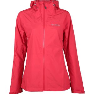 Columbia Women's Evolution Valley II Rain Jacket XS Red Lily