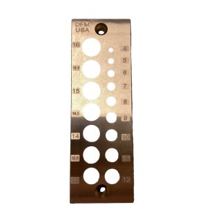 DFM A2 Steel Dowel Plate 16 Holes MADE IN USA (Metric 16 Ho