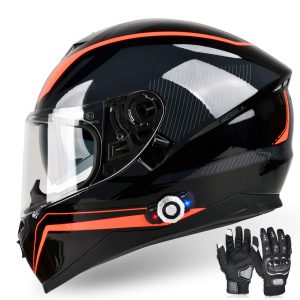 Bluetooth Integrated Motorcycle Helmet, FreedConn DOT Full
