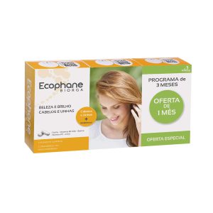 Ecophane Hair & Nails Capsules (Pack of 3,60 Pieces)