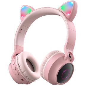 Wireless Bluetooth Headphones, Cat Ears Bluetooth Over Ear