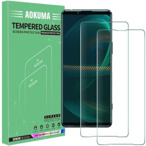AOKUMA Sony Xperia 5 III Temperli Cam Ekran Koruyucu, [2 Pa
