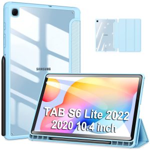 DUZZONA Kılıf Galaxy Tab S6 Lite, S Kalem Tutuculu, Hafif