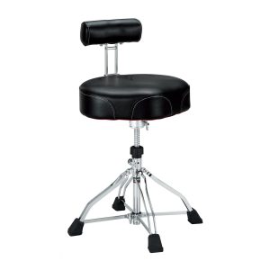 Tama 1st Chair Ergo-Rider Drum Throne with Backrest Black