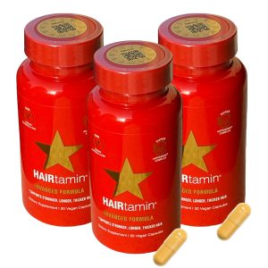 3 Hairtamin Healthy Hair Growth Vitamins - Biotin Hair Grow