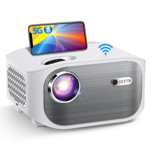 Veemi WiFi Projector with Bluetooth Native1080P 5G Full HD
