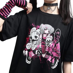 Women Pastel Goth Harajuku Kawaii Clothes Soft Crewneck Com
