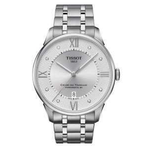 Tissot mens Chemin Des Tourelles Stainless Steel Dress Watc