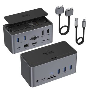 USB C Docking Station,18 in 1 Quadruple Display Docking Sta