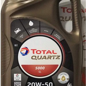 TOTAL QUARTZ 5000SL MOTOR ENGINE OIL 20W50 4LTR