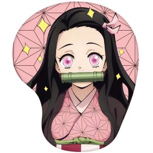 Anime Mouse Pad with Wrist Support Funny Comfort Silica 3D