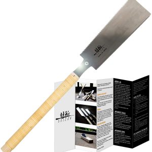 SUIZAN Japanese Pull Saw Hand Saw 9.5 Inch Ryoba Double Edg