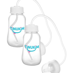Tinukim iFeed 4 Ounce Self Feeding Baby Bottle with Tube -