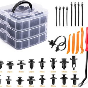 620 Pcs Car Retainer Clips, Plastic Fasteners Kit Fender Ri