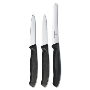 Victorinox Swiss Classic Paring Knife Set, 3 pieces Black 6