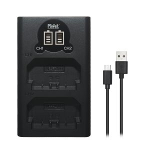 DMK Power NP-FZ100 mini portable DUAL USB LCD CHARGER TC-US