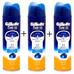 Tıraş Jeli Fusion Proglide 200 ml (Serinletici) 3 Adet