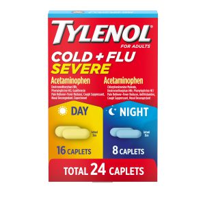 Tylenol Cold + Flu Severe Day & Night Caplets For Fever, Pa