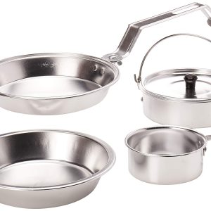 Coleman Camping Cookware | 5-Piece Aluminum Nesting Mess Kit