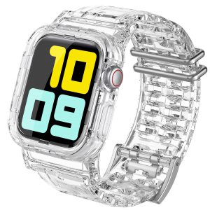 AHASTYLE Compatible with Apple Watch Clear Band Crystal Ban