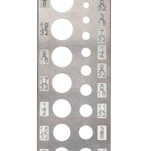 DFM A2 Steel Dowel Plate 17 Holes MADE IN USA (English 17 H