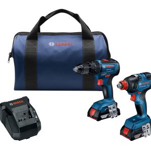 Bosch GXL18V-240B22 18V 2-Tool Combo Kit with 1/2 In. Hamme