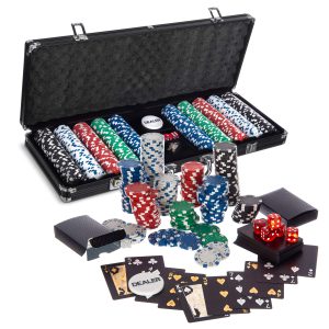 WICKED GIZMOS Professional 500 Piece Poker Set with Cushion