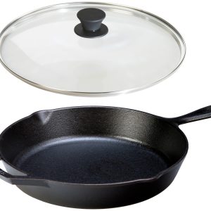 (30 cm Tava) - Lodge Sezonlanmış Dökme Demir Tava Temper