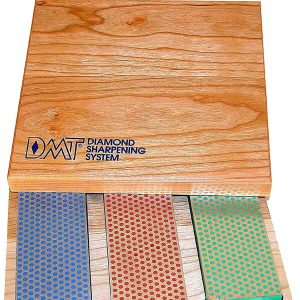 DMT W6EFC Three 6-Inch Diamond Whetstone Models in Hard Woo
